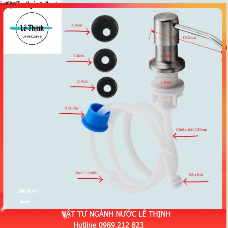 Vòi xịt xà phòng chậu rửa bát siêu tiện dụng hàng loại 1