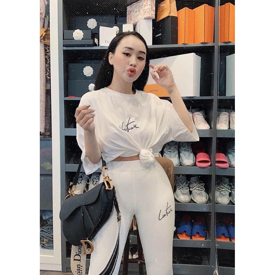 Set Trang Phục  Set legging áo thụng kiểu dáng KOREA SIÊU HOT