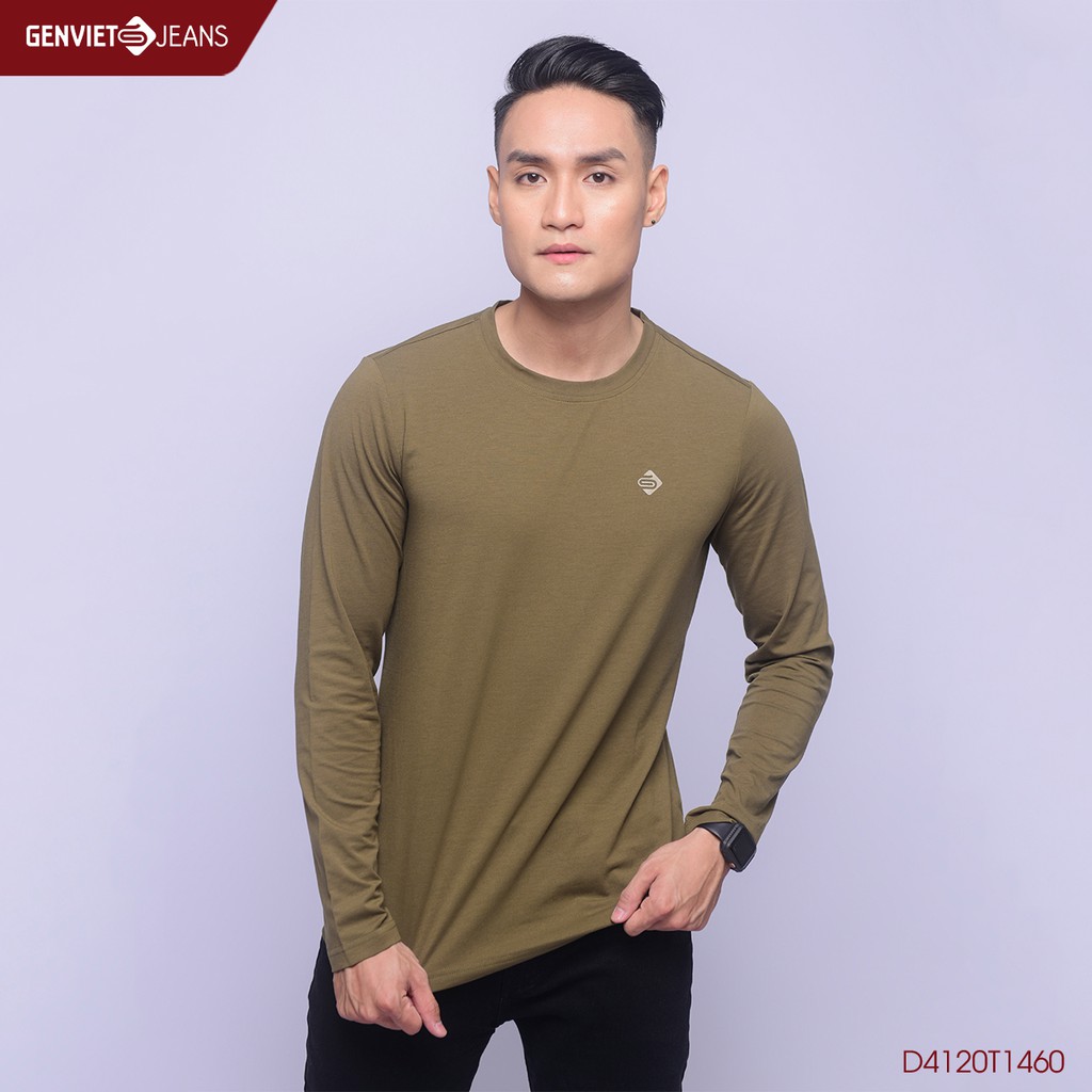 Áo thun dài tay Nam D4120T1460 GENVIET JEANS
