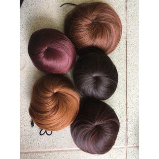 Tóc giả nữ búi💄FREESHIP💄 Búi tròn tóc giả cao cấp