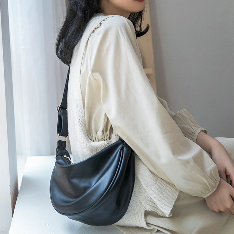 Túi Xách Da PU Màu Trơn Đơn Giản Thời Trang Cho Nữ