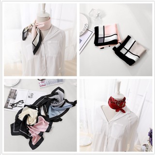 Khăn turban nữ, khăn thắt nơ lụa silk nhiều màu