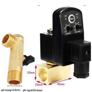 Nguyenbao Nguyenbao [BẢO HÀNH 1 NĂM] Van Xả Đáy máy nén khí - Van xả Nước Ngưng Tự Động Hẹn giờ Van điện từ MHB18