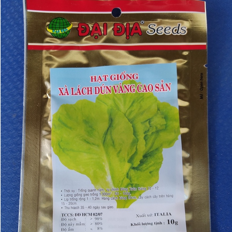 Hạt giống cải xà lách 10gr