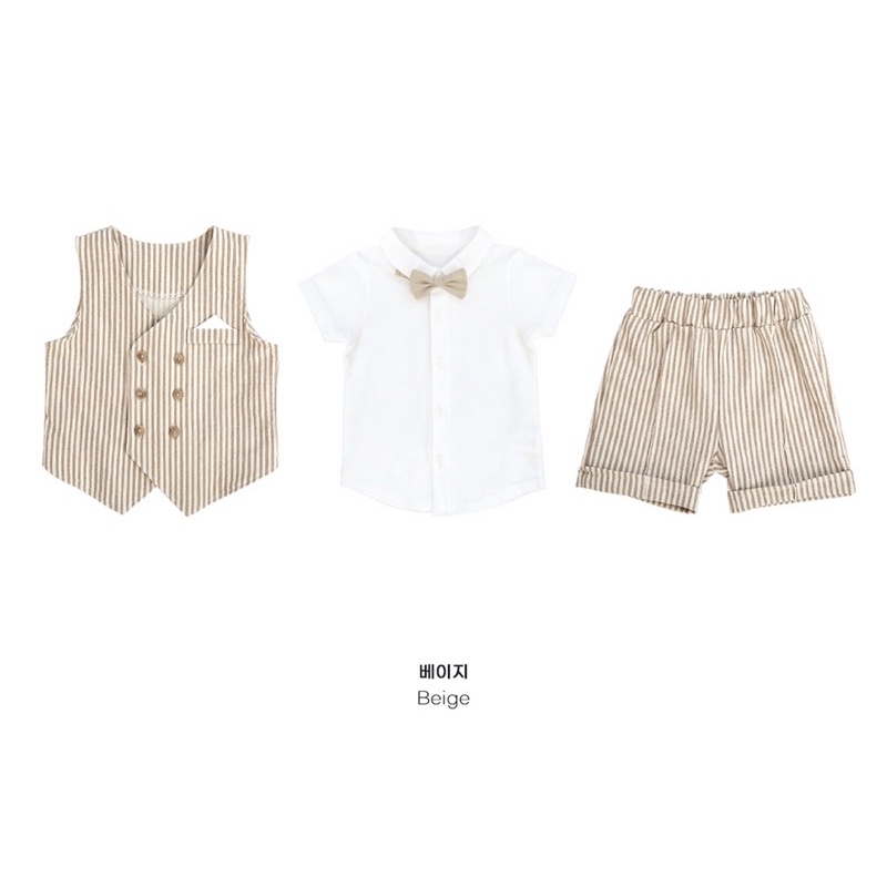 Bộ vest cho bé trai Little Tini