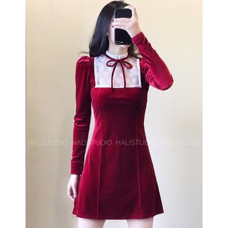 CODE: V06 - Váy nhung Hali.wears