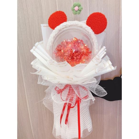 Bóng tròn meka, bóng meka trong suốt size 20cm, nguyên liệu làm hoa bóng hot trend