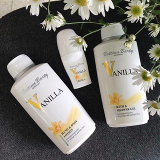 Set Bettina - Vanilla gồm sữa tắm - lăn nách - dưỡng thể