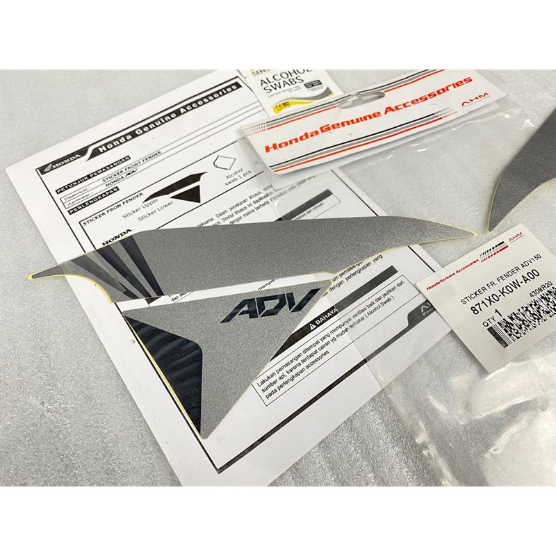 KIT Tem dán dè trước ADV 150 nhập khẩu chính hãng Honda Indo