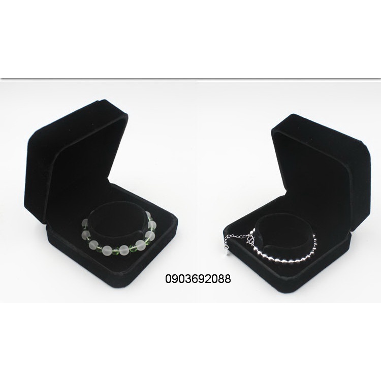Hộp vải nhung đựng trang sức HCM, hộp nhung đựng nhẫn, bông tai, lắc tay,lắc chân, dây chuyền, đồng hồ Ivy Store