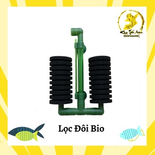 Lọc sủi vi sinh Bio-Sponge PK004 bông đôi cho hồ cá cảnh