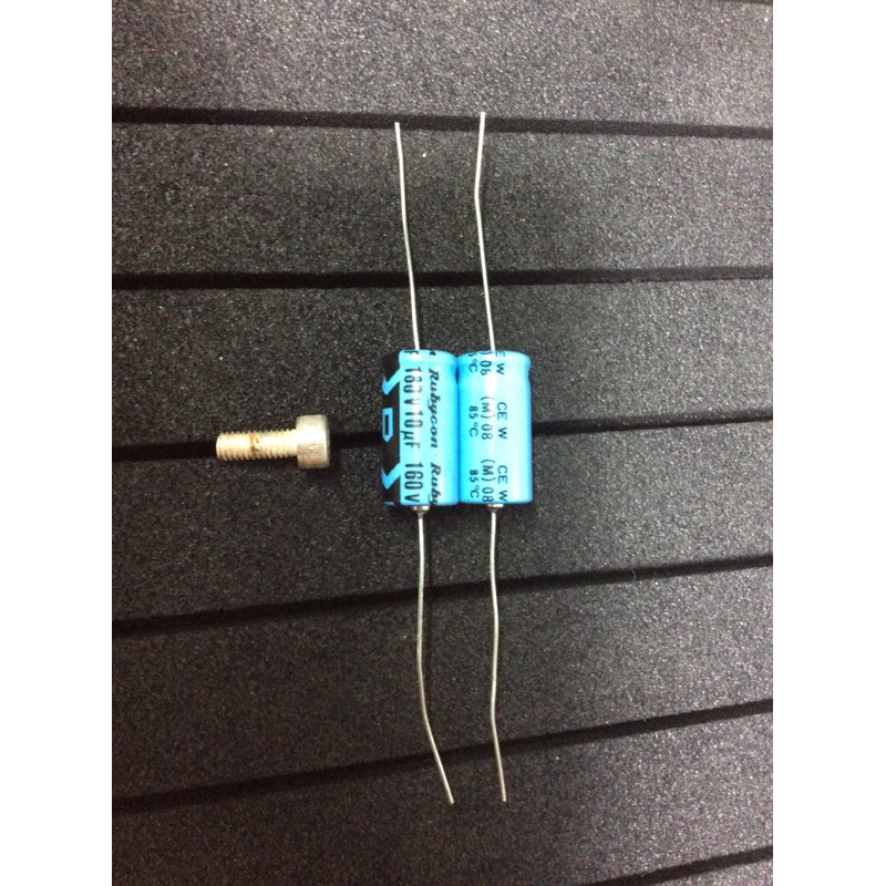 4 Tụ Rubycon 10uf/160v tồn kho mới , ¥Japan¥ .