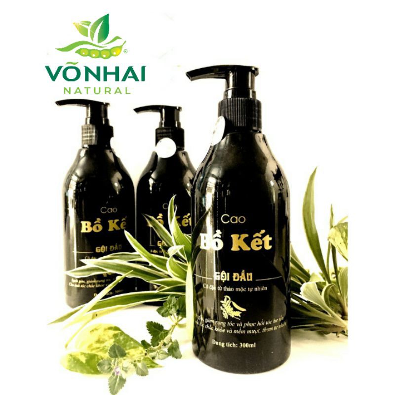 CAO BỒ KẾT GỘI ĐẦU cùng thảo dược - Dược liệu sạch VÕ NHAI - Hết ngứa, sạch gàu, mượt tóc!