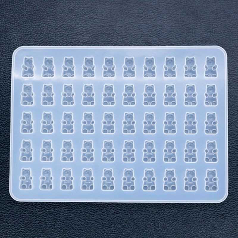 Khuôn Silicone Tạo Hình Làm Mặt vòng cổ / Bông Tai Hình Gấu Diy
