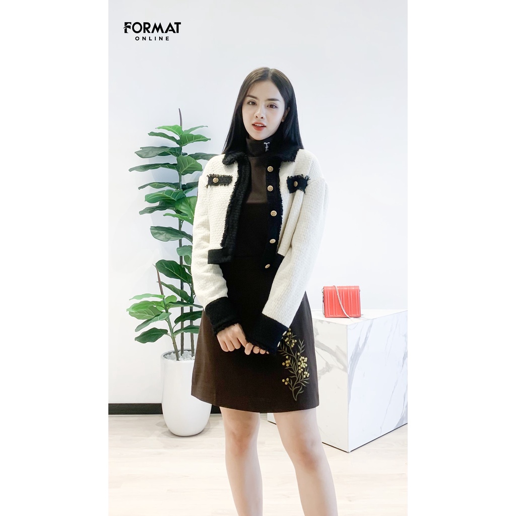 Áo khoác nữ cao cấp FORMAT 2 lớp dài tay B9BLZ004H