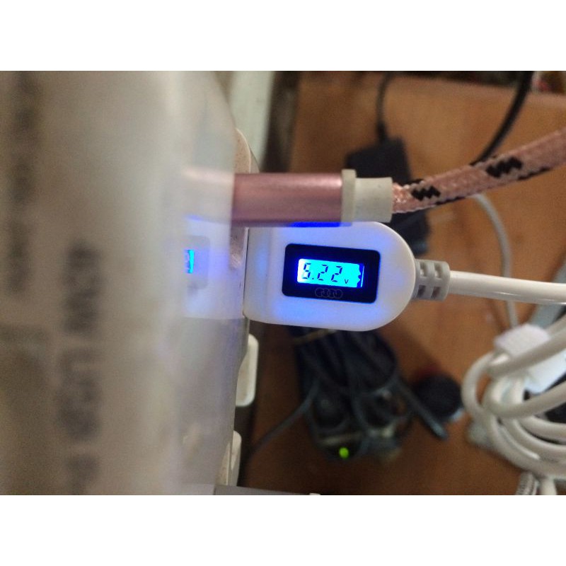 Cáp sạc micro USB báo dòng sạc, điện áp