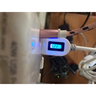 Cáp sạc micro USB báo dòng sạc, điện áp