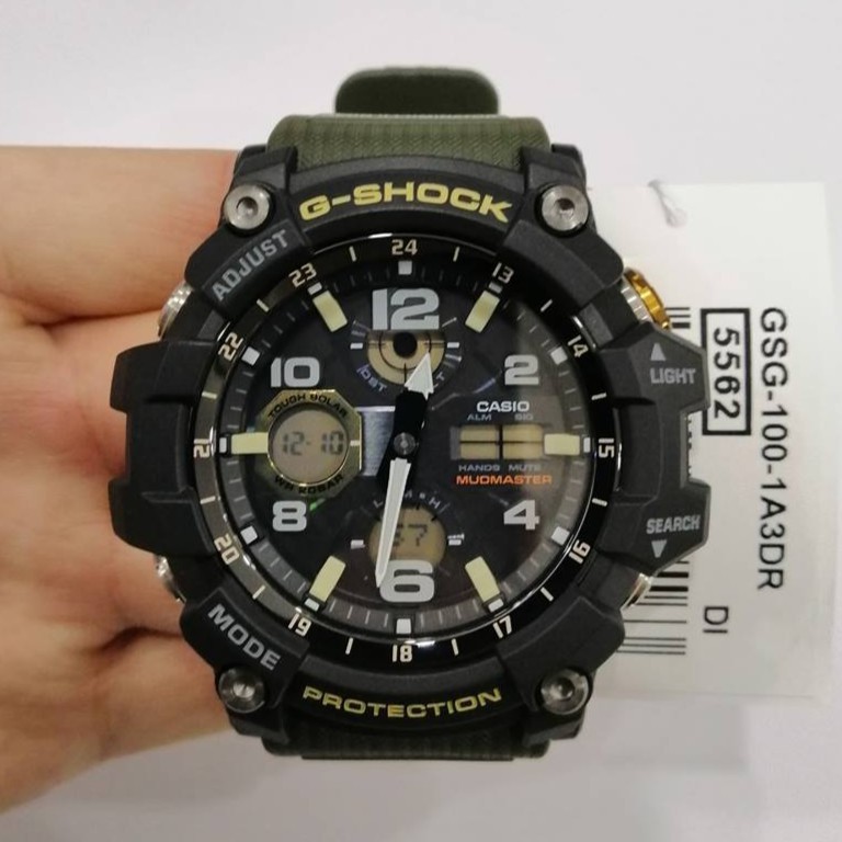 Đồng hồ nam Casio G-Shock MUDMASTER GSG-100-1A3 Chính Hãng - Chống nước - Năng lượn