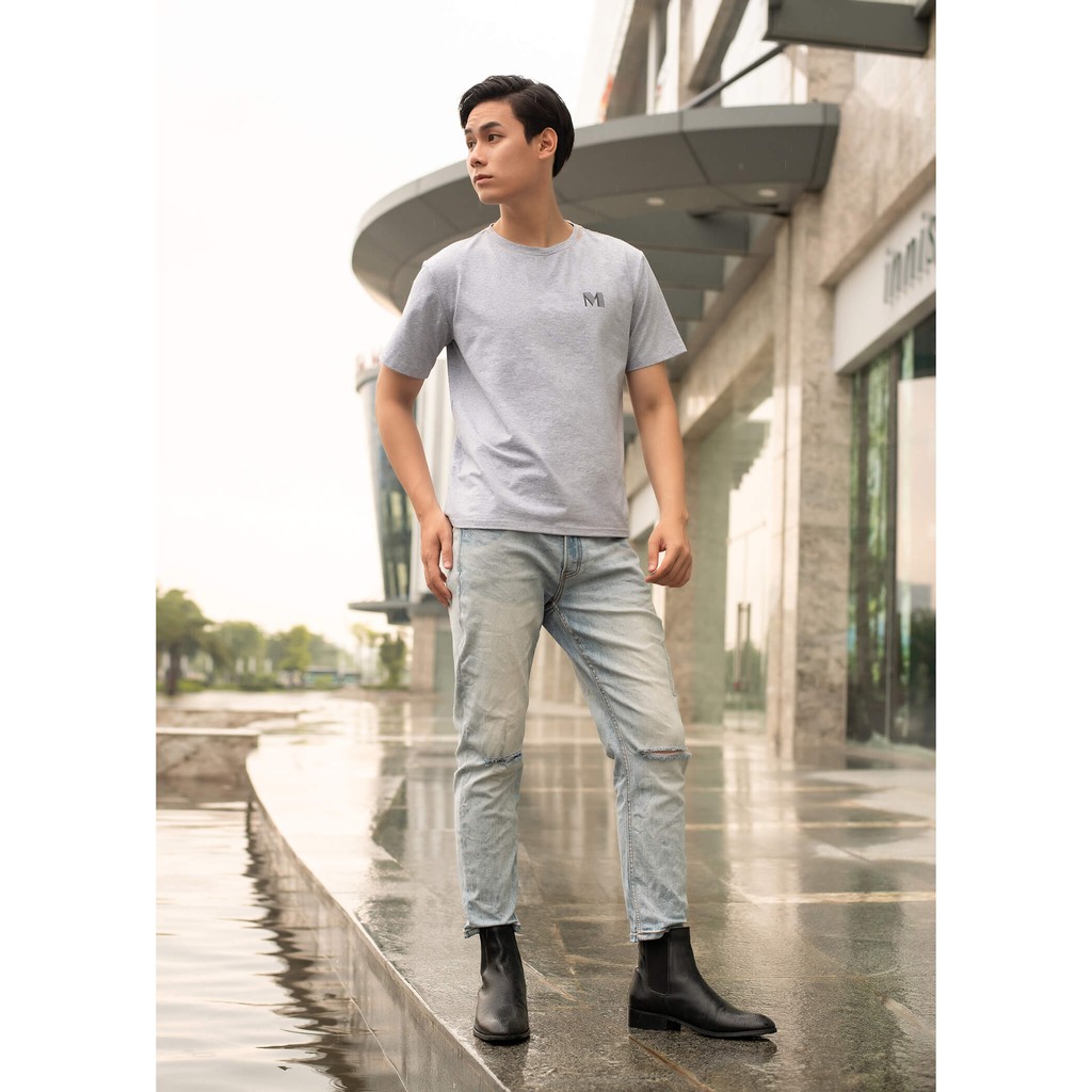 [Mã LT50 giảm 50k đơn 250k] Áo thun nam Manticano vải premium cotton, cổ tròn dáng regular | BigBuy360 - bigbuy360.vn