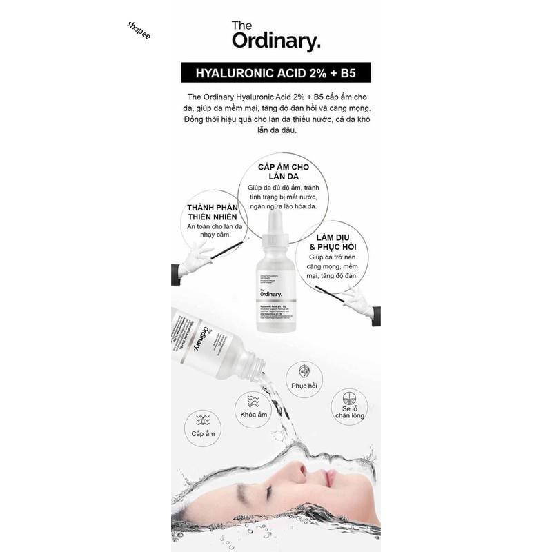 MBB TINH CHẤT CẤP ẨM PHỤC HỒI DA THE ORDINARY HA 2%+B5 NNTB