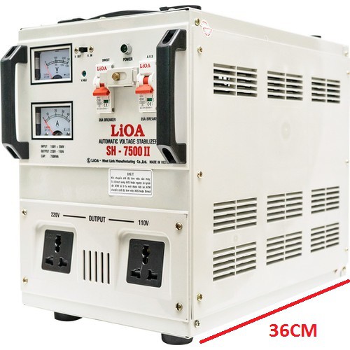 Ổn áp 1 pha LIOA SH-7500II 7.5kVA là loại tiết kiệm điện siêu bền