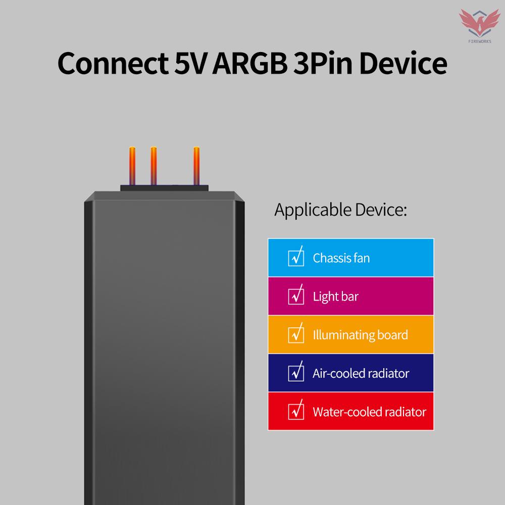 Bộ Điều Khiển Nguồn Điện 5v 3pin Argb Sata Cho Quạt Tản Nhiệt | BigBuy360 - bigbuy360.vn