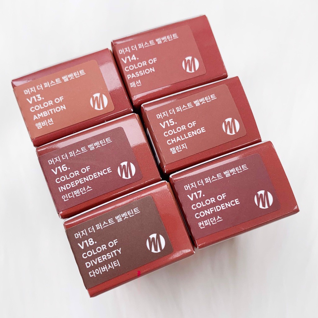 Son kem lì Merzy The First Velvet Tint. | Thế Giới Skin Care