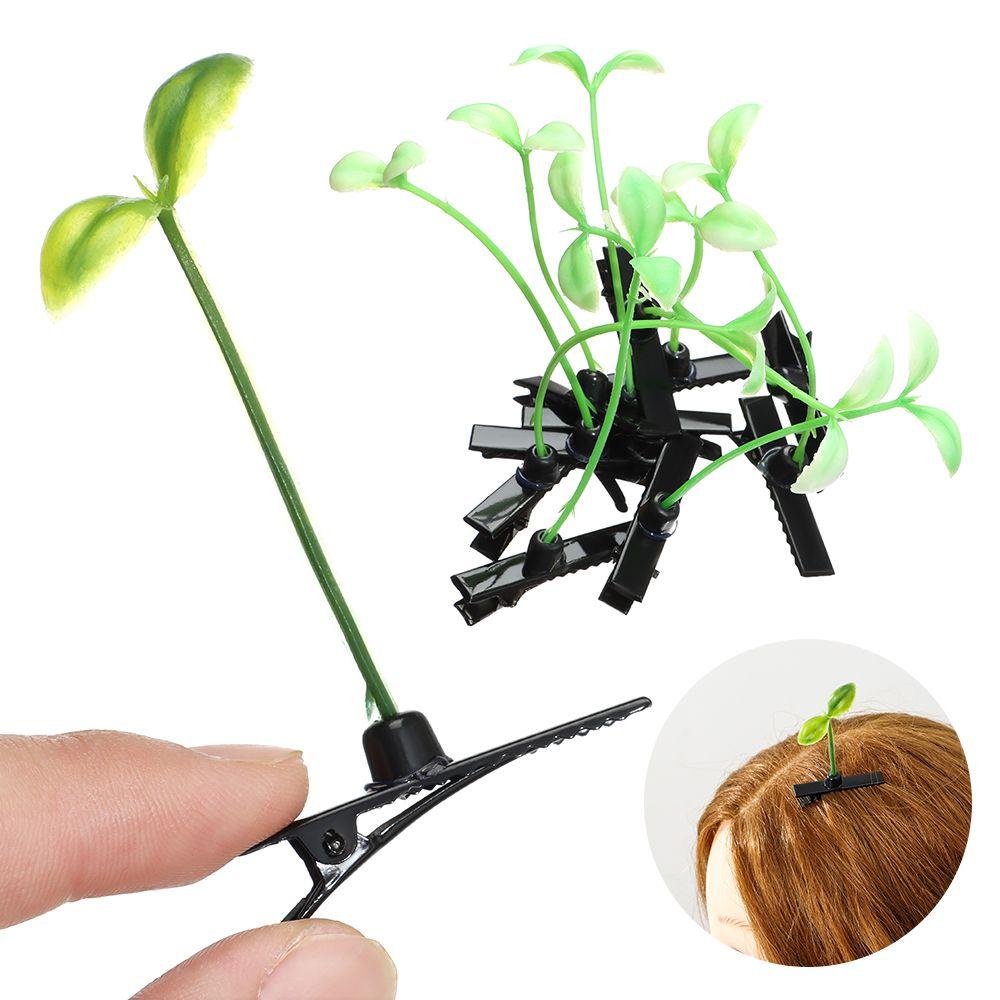 DIACHAVN Set 10 Kẹp Tóc Hình Hạt Đậu Mini Tạo Kiểu Cho Bé