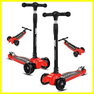 Xe scooter cho bé MKL, xe trượt scooter trẻ em 3 bánh phát sáng có thể gấp gọn cao cấp xuất Mỹ