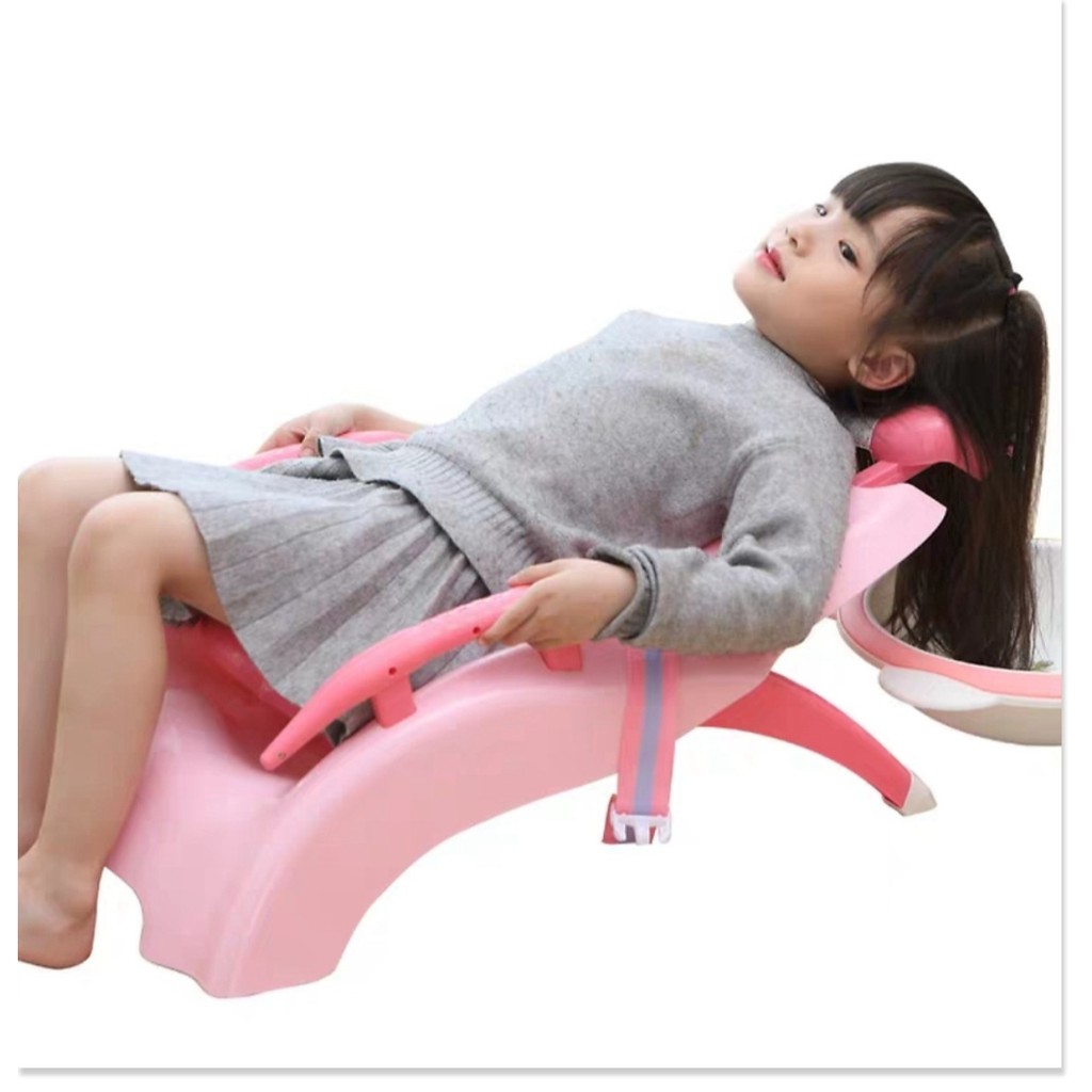 Ghế nằm gội đầu cho bé có tay vịn tặng kèm gáo gội đầu ( màu ngẫu nhiên)