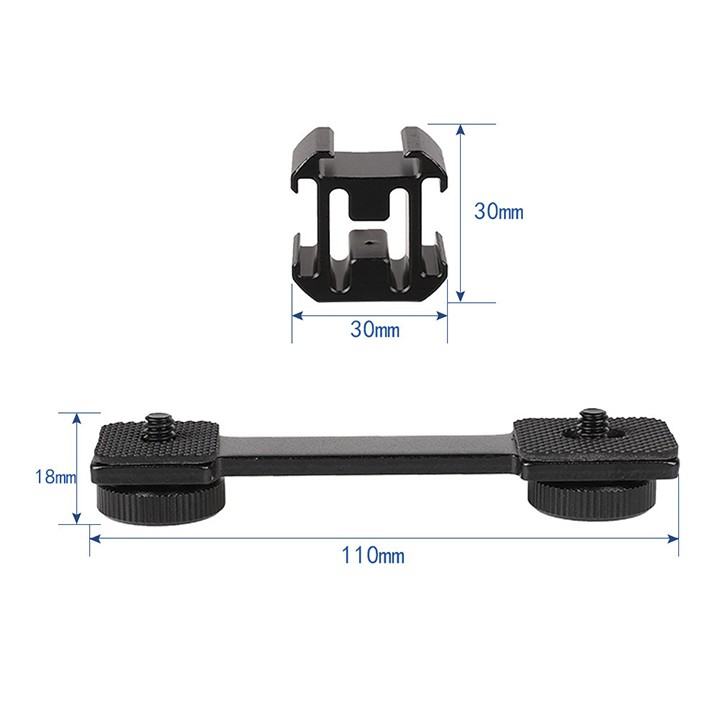 THANH CHIA GẮN THIẾT BỊ GIMBAL VÀ TRIPOD ĐIỆN THOẠI ULANZI PT-3