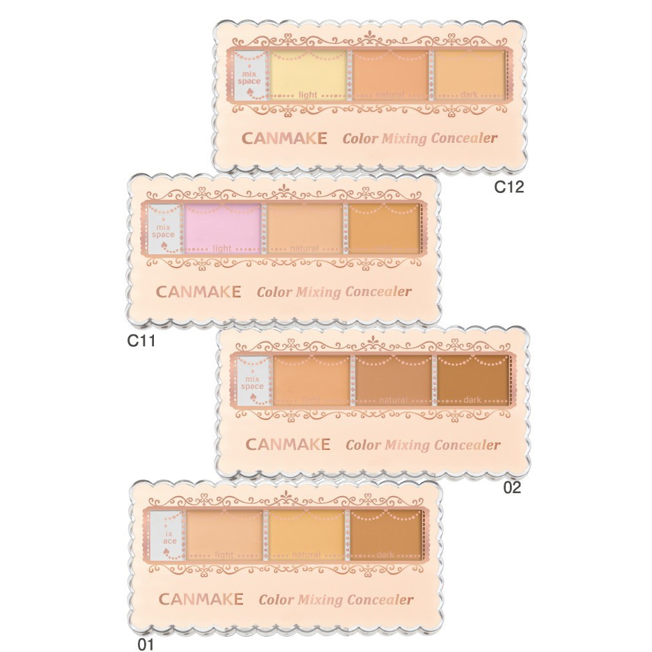 Kem Nền Che Khuyết Điểm Canmake Color Mixing Concealer 3,9g. #01 Light Beige