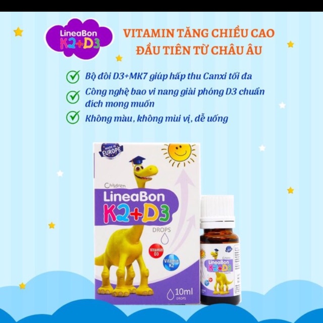 LINEABON D3K2 hàng chuẩn hoá đơn đỏ