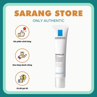 Kem dưỡng giảm mụn đầu đen, bóng nhờn La Roche Posay Effaclar K+ 40ml [Sarang Store]