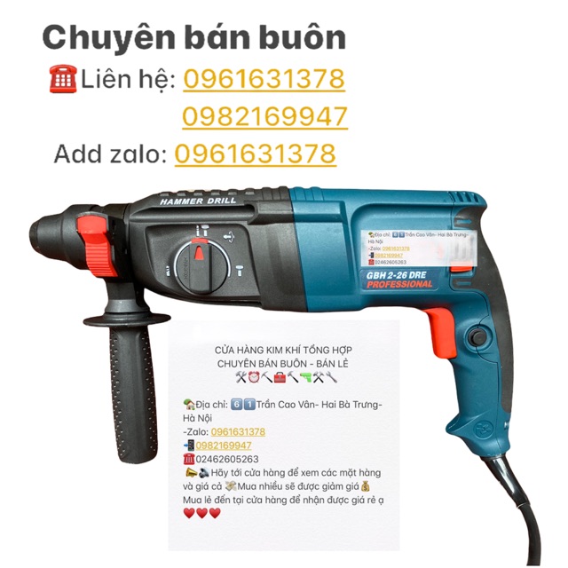 máy khoan bê tông 3 chức năng 2-26 bosch