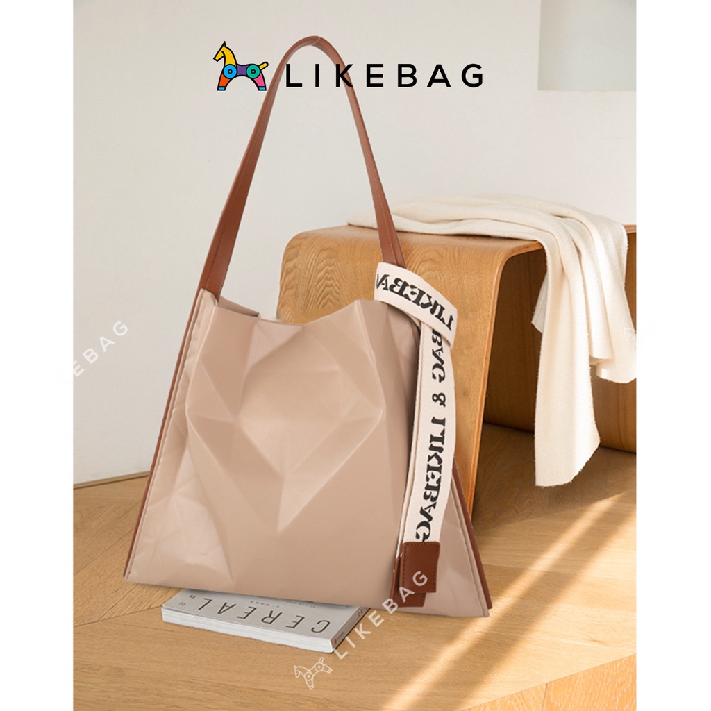 Túi xách nữ đeo vai LIKEBAG vân hình kim cương basic sang trọng 219DJ6865 - LIBAGI