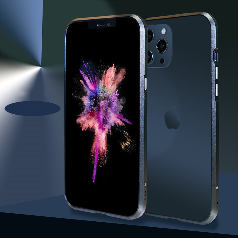Ốp Điện Thoại Khung Nhôm Chống Sốc Chống Rơi Cho iPhone 11 12 Pro Max X XS XR Max 7 8 Plus