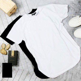 Oval tee (long tee) áo thun tà bầu