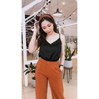 ÁO 2 DÂY CỔ V màu trơn cho nữ