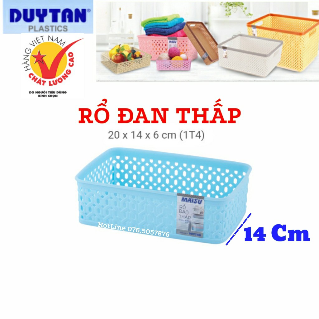 RỔ NHỰA ĐAN THẤP DUY TÂN 1 Tấc 4