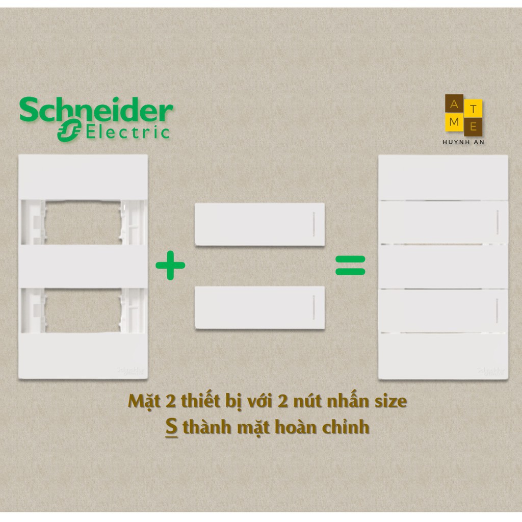 Công tắc 1 chiều size S dòng Avatar On A siêu phẳng đẳng cấp, Hãng Schneider Electric