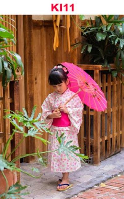 Bộ Kimono Cách Tân Bé Gái