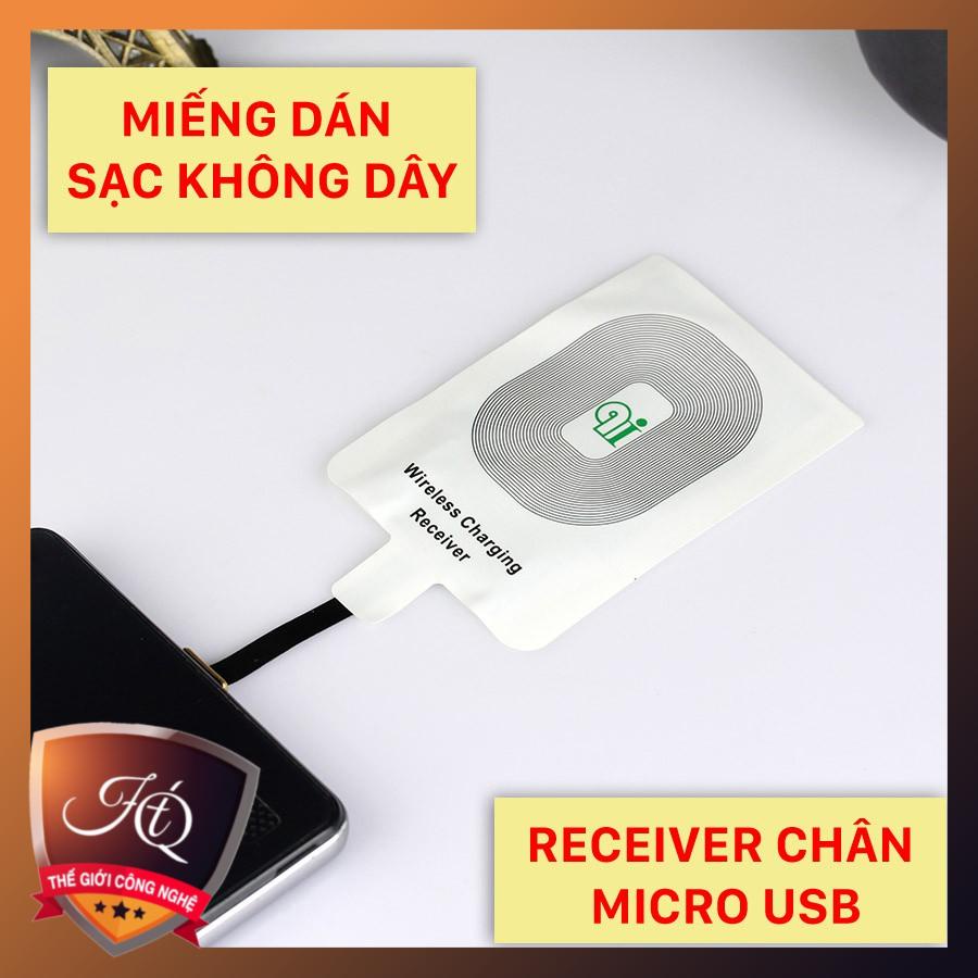 Miếng dán sạc không dây cổng Micro SAMSUNG  VA IPHONE