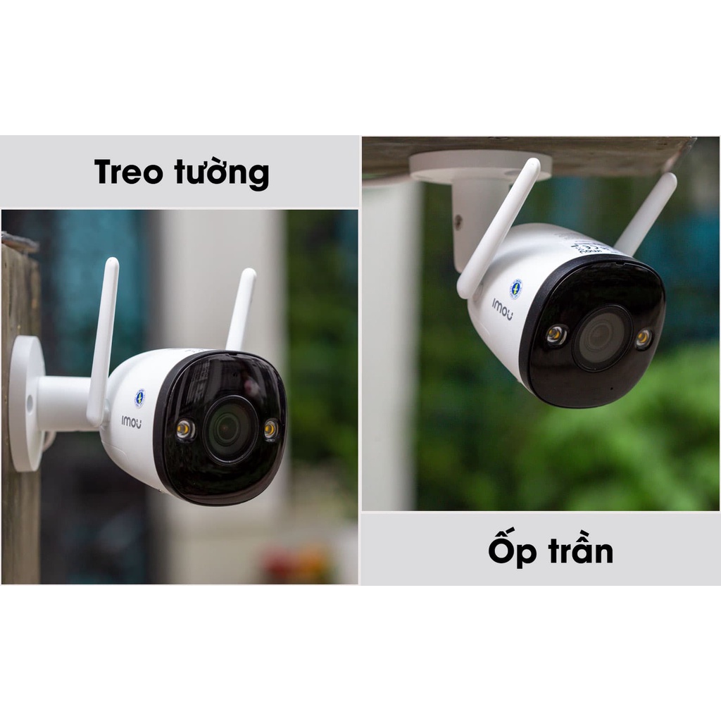 Camera an ninh Wifi IMOU IPC-F22FEP 2MP, Cảnh báo còi hú, Tầm nhìn ban đêm 30m, Chống bụi, chống nước IP67
