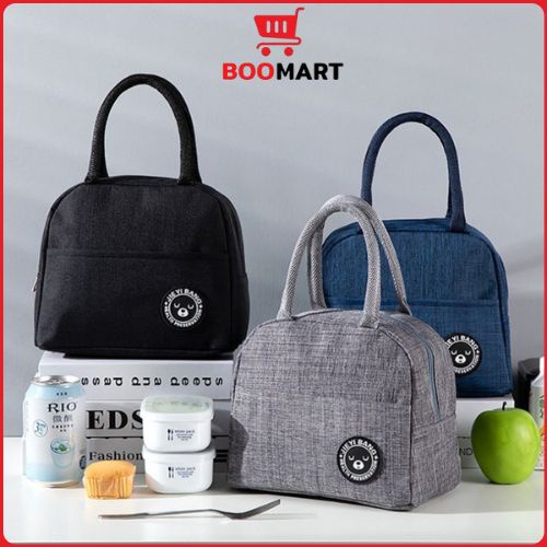 Túi đựng hộp cơm chông thấm, giữ nhiệt văn phòng tiện lợi, gọn gàng - Boomart