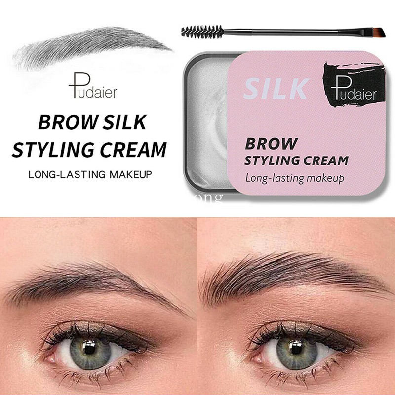 [Hàng mới về] Gel định hình lông mày 3D hiệu ứng lâu trôi tiện dụng kèm cọ | BigBuy360 - bigbuy360.vn