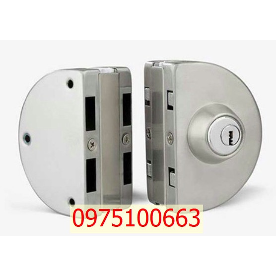 Khoá bán nguyệt Hammered 828-03- Khóa bán nguyệt-Khóa cửa lùa kính cường lực 2 cánh