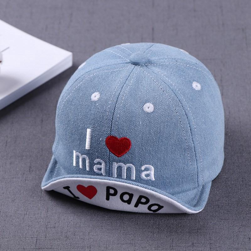 Mũ lưỡi trai trẻ em họa tiết thêu đáng yêu thời trang