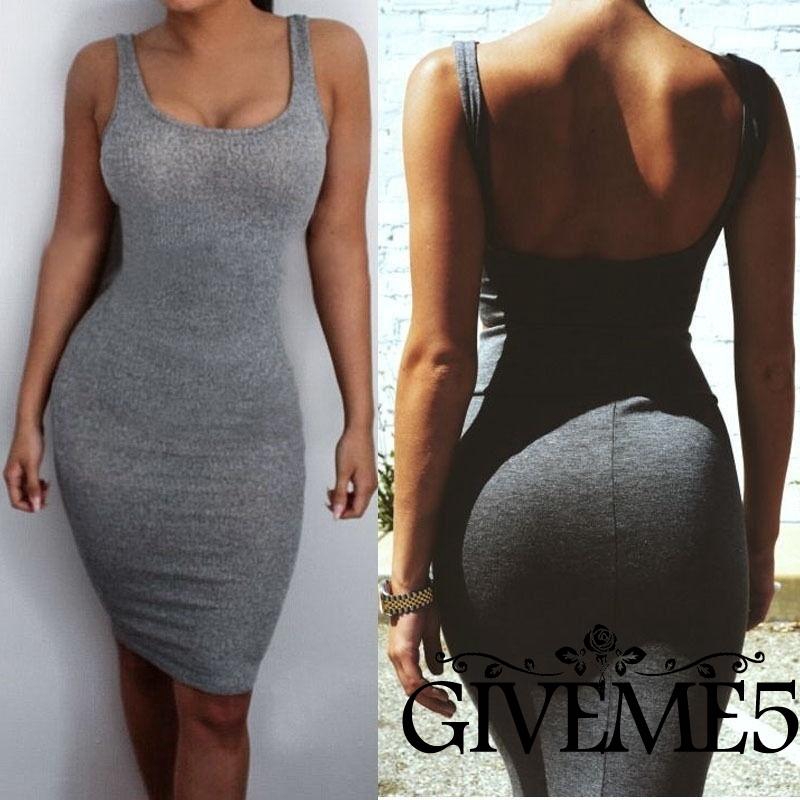 Đầm ôm không tay kiểu dáng thời trang gợi cảm cho nữ