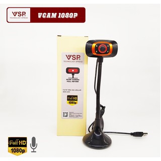 Webcam VSP 1080p FullHD, Chân Cao, Có Đèn